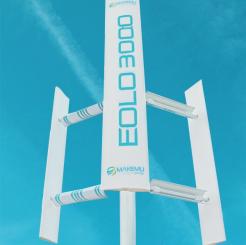 Vertikales Windrad EOLO 3kw 6 Rotorblätter